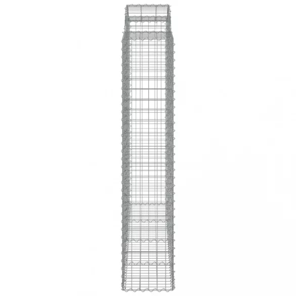 íves horganyzott vas gabion kosár 200x50x200/220 cm