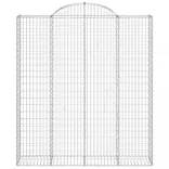 íves horganyzott vas gabion kosár 200x50x220/240 cm