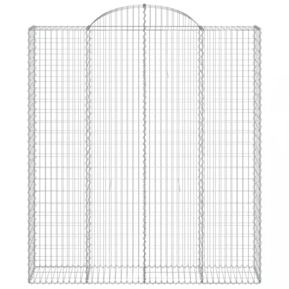 íves horganyzott vas gabion kosár 200x50x220/240 cm