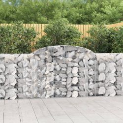 íves horganyzott vas gabion kosár 300 x 30 x 100/120 cm