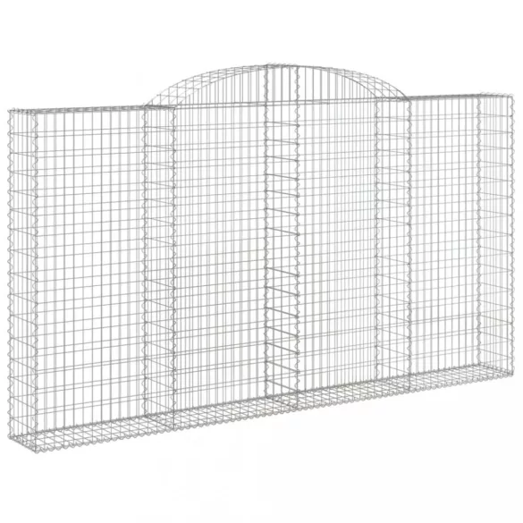 íves horganyzott vas gabion kosár 300 x 30 x 160/180 cm