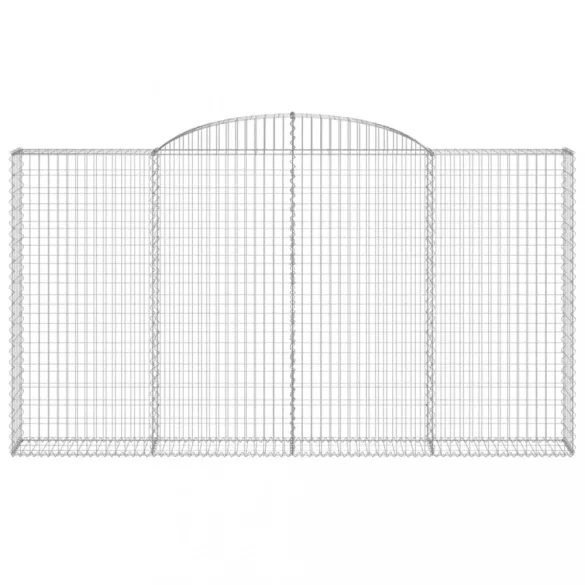 íves horganyzott vas gabion kosár 300 x 30 x 160/180 cm