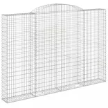 íves horganyzott vas gabion kosár 300 x 30 x 200/220 cm