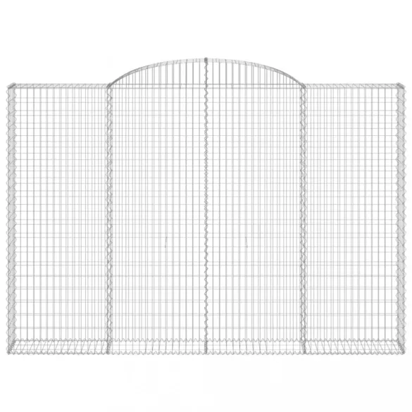 íves horganyzott vas gabion kosár 300 x 30 x 200/220 cm