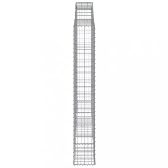 íves horganyzott vas gabion kosár 300 x 30 x 200/220 cm