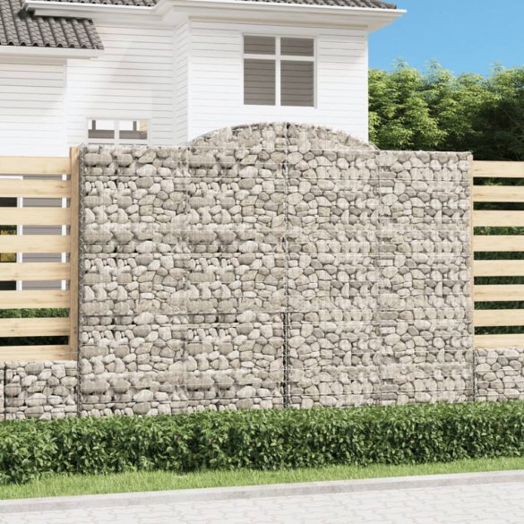 íves horganyzott vas gabion kosár 300 x 30 x 220/240 cm