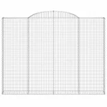 íves horganyzott vas gabion kosár 300 x 30 x 220/240 cm