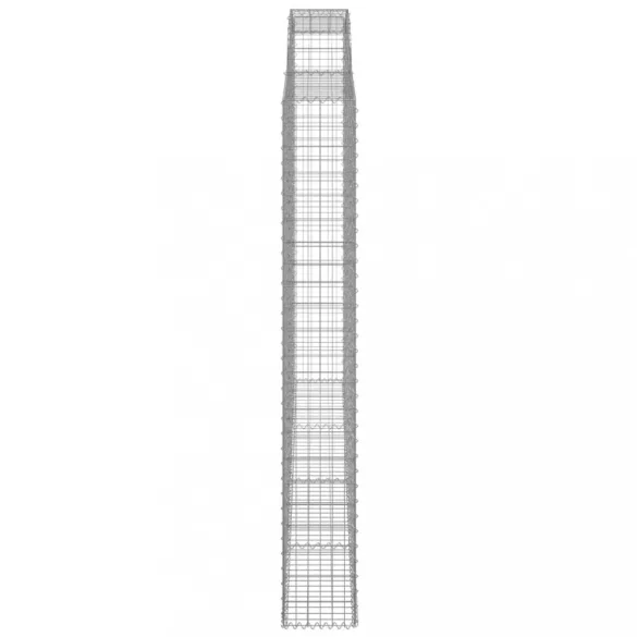 íves horganyzott vas gabion kosár 300 x 30 x 220/240 cm