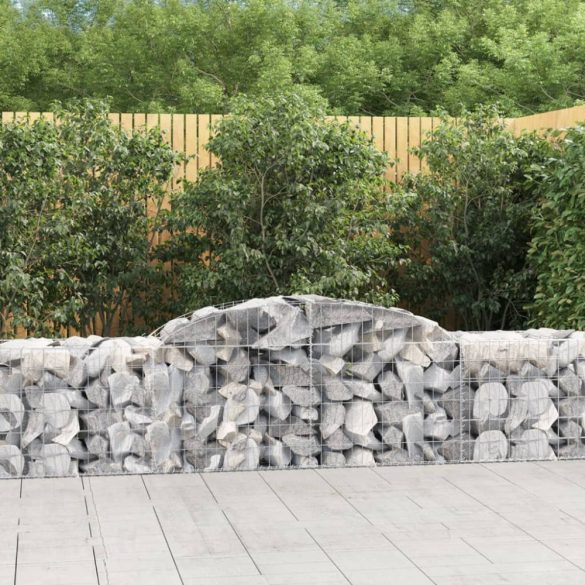 íves horganyzott vas gabion kosár 300 x 50 x 60/80 cm