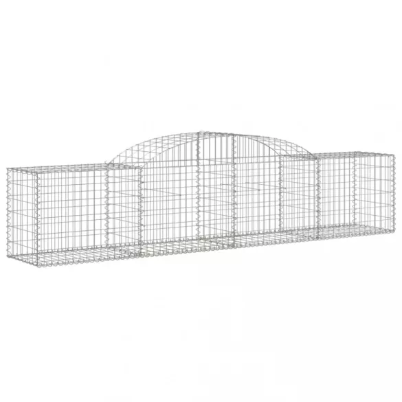 íves horganyzott vas gabion kosár 300 x 50 x 60/80 cm