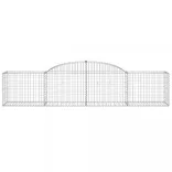 íves horganyzott vas gabion kosár 300 x 50 x 60/80 cm