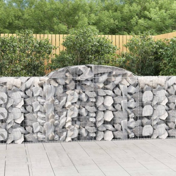 íves horganyzott vas gabion kosár 300 x 50 x 100/120 cm