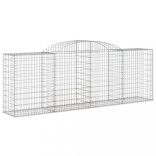 íves horganyzott vas gabion kosár 300 x 50 x 100/120 cm