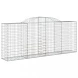 íves horganyzott vas gabion kosár 300 x 50 x 120/140 cm