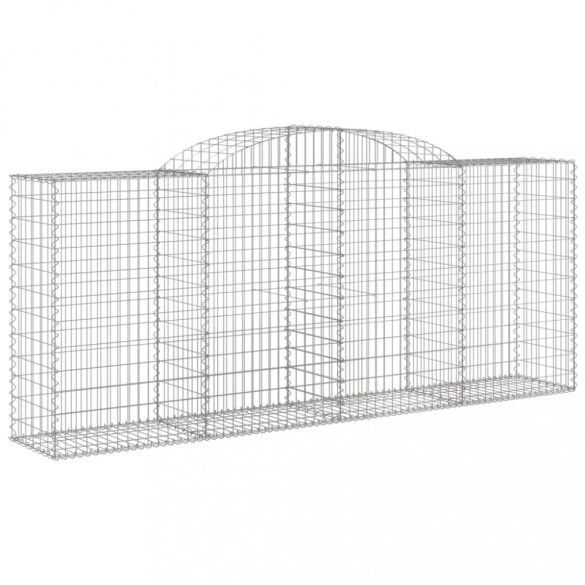 íves horganyzott vas gabion kosár 300 x 50 x 120/140 cm