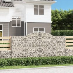 íves horganyzott vas gabion kosár 300 x 50 x 140/160 cm