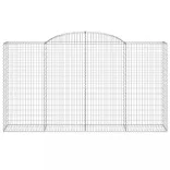 íves horganyzott vas gabion kosár 300 x 50 x 160/180 cm