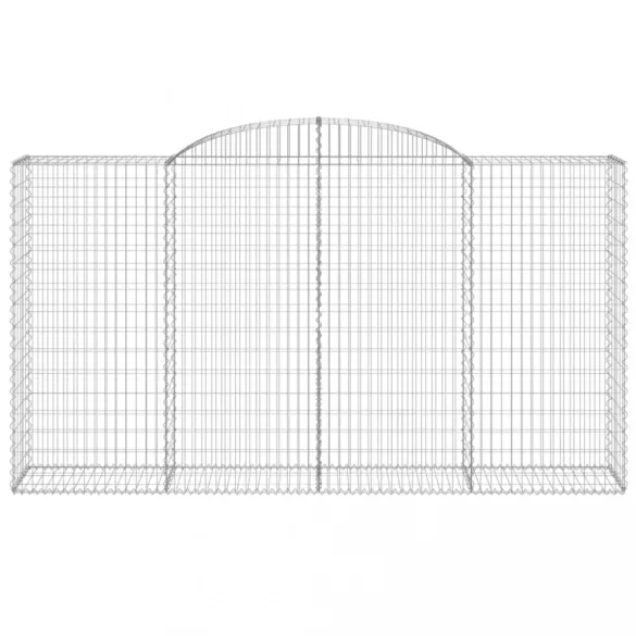 íves horganyzott vas gabion kosár 300 x 50 x 160/180 cm