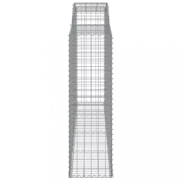 íves horganyzott vas gabion kosár 300 x 50 x 160/180 cm