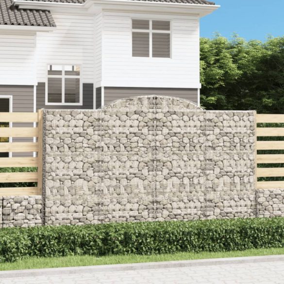 íves horganyzott vas gabion kosár 300 x 50 x 180/200 cm