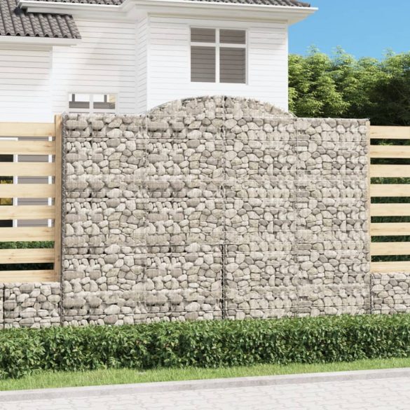 íves horganyzott vas gabion kosár 300 x 50 x 220/240 cm