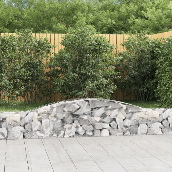 íves horganyzott vas gabion kosár 400x30x40/60 cm