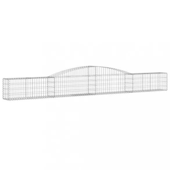 íves horganyzott vas gabion kosár 400x30x40/60 cm