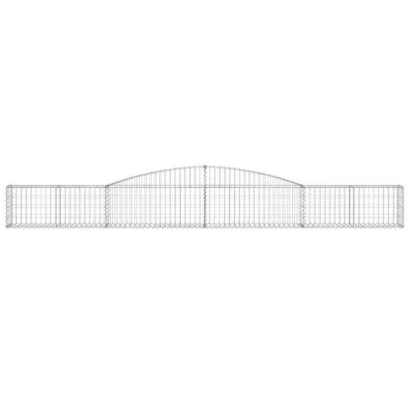 íves horganyzott vas gabion kosár 400x30x40/60 cm