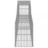íves horganyzott vas gabion kosár 400x30x40/60 cm