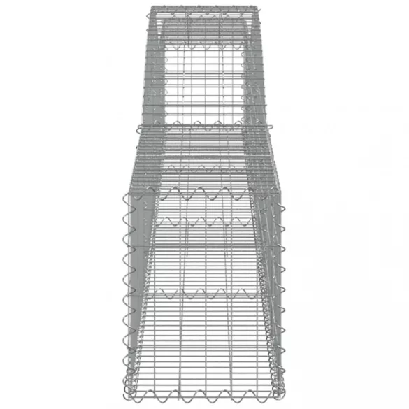 íves horganyzott vas gabion kosár 400x30x40/60 cm