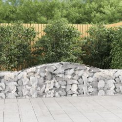 íves horganyzott vas gabion kosár 400x30x60/80 cm