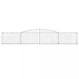 íves horganyzott vas gabion kosár 400x30x60/80 cm