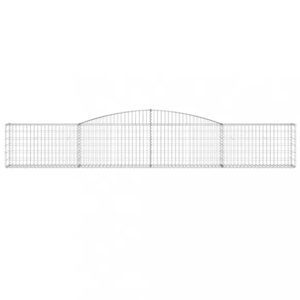 íves horganyzott vas gabion kosár 400x30x60/80 cm