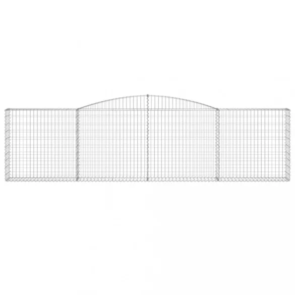 íves horganyzott vas gabion kosár 400x30x100/120 cm