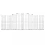 íves horganyzott vas gabion kosár 400x30x140/160 cm