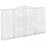íves horganyzott vas gabion kosár 400x30x220/240 cm