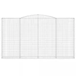 íves horganyzott vas gabion kosár 400x30x220/240 cm