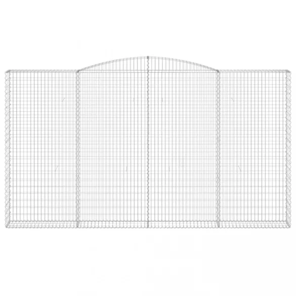 íves horganyzott vas gabion kosár 400x30x220/240 cm
