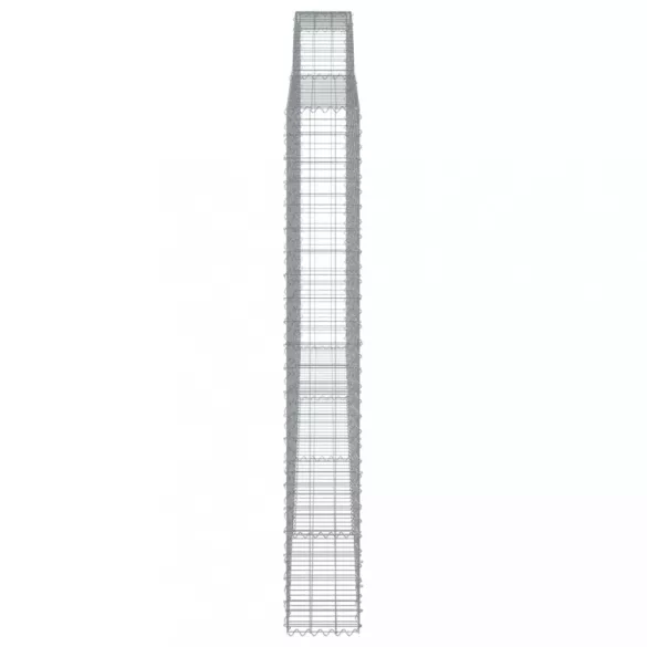 íves horganyzott vas gabion kosár 400x30x220/240 cm