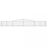 íves horganyzott vas gabion kosár 400x50x40/60 cm