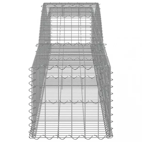 íves horganyzott vas gabion kosár 400x50x40/60 cm