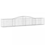 íves horganyzott vas gabion kosár 400x50x60/80 cm