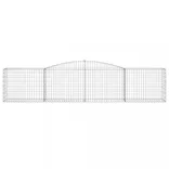 íves horganyzott vas gabion kosár 400x50x80/100 cm