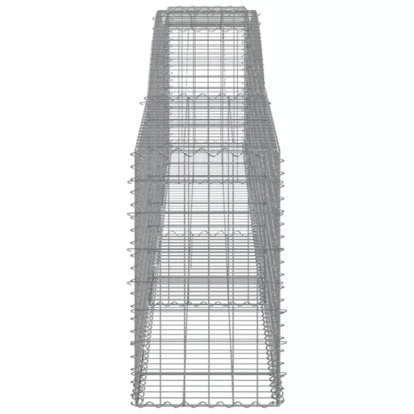 íves horganyzott vas gabion kosár 400x50x80/100 cm