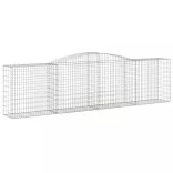 íves horganyzott vas gabion kosár 400x50x100/120 cm