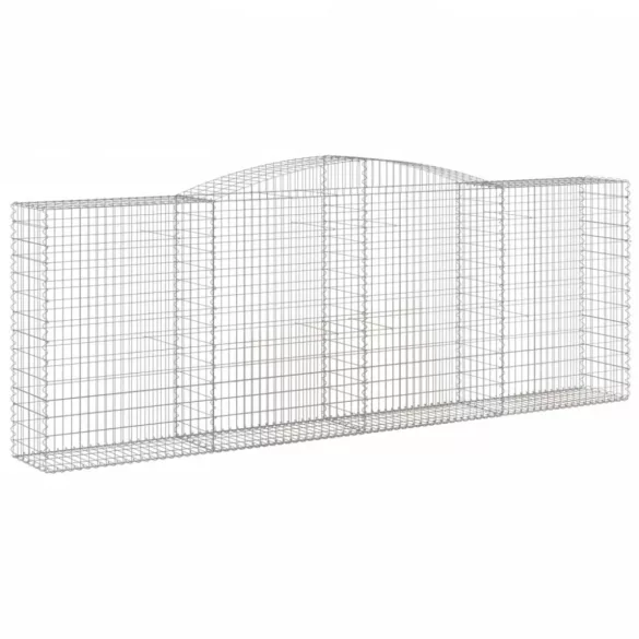 íves horganyzott vas gabion kosár 400x50x140/160 cm