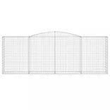 íves horganyzott vas gabion kosár 400x50x140/160 cm