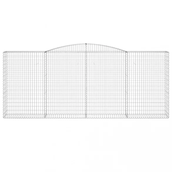 íves horganyzott vas gabion kosár 400x50x160/180 cm