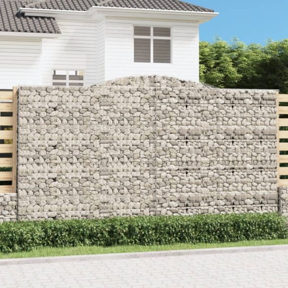 íves horganyzott vas gabion kosár 400x50x220/240 cm