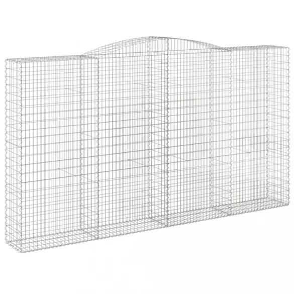 íves horganyzott vas gabion kosár 400x50x220/240 cm